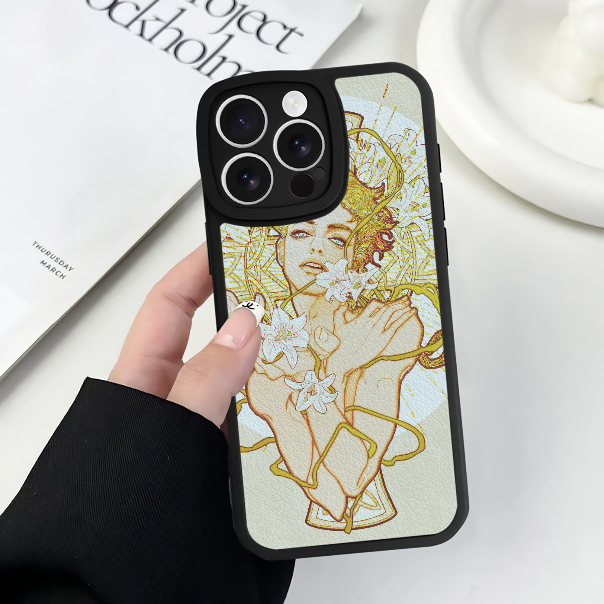 （画像用） ジョジョの奇妙な冒険 JoJo's Bizarre Adventure 【iPhone 16シリーズ対応】シリコンスマホケース（レザー調） 材質：シリコン